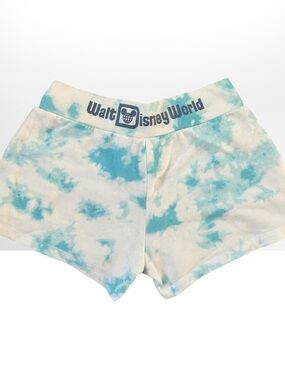 Disney Women's Blue Tie-Dye Lounge Shorts